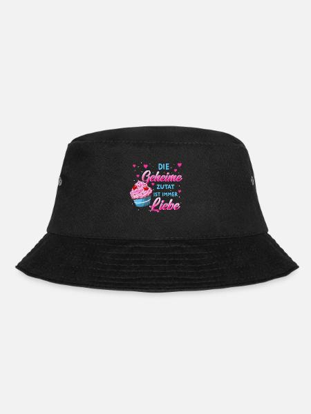Bäckerin Bäcker Lustiger Spruch Konditorin - Bucket Hat - Schwarz
