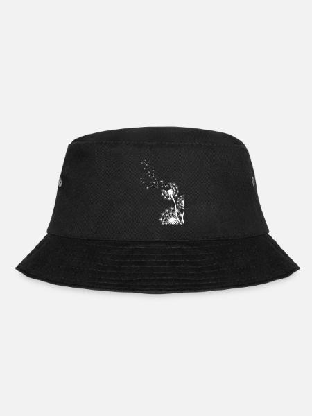 Pusteblume Blume Natur Geschenkidee - Bucket Hat - Schwarz