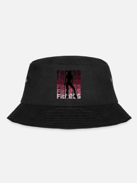 Sport Fitness Woman - Bucket Hat - black