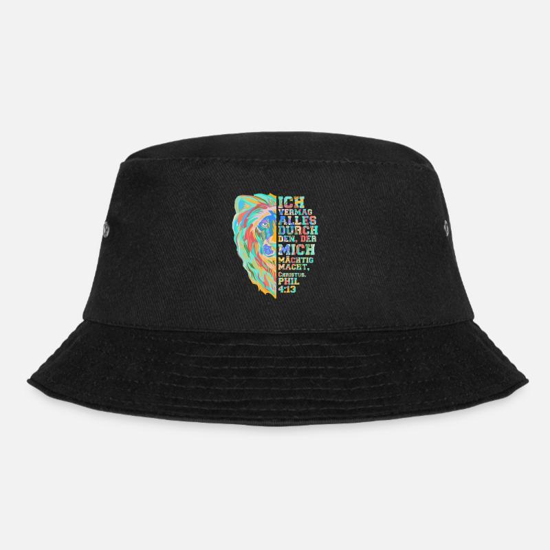 Jesus Löwe von Juda - Bucket Hat - Schwarz