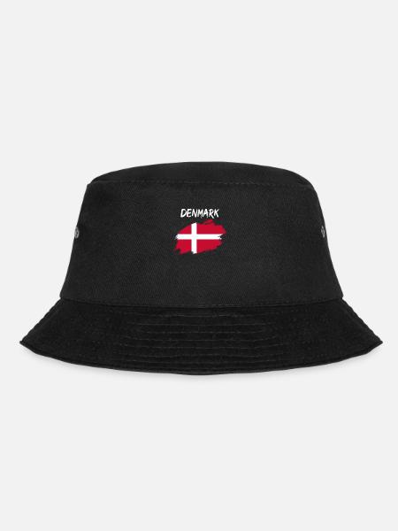Denmark danish flag flag - Bucket Hat - black