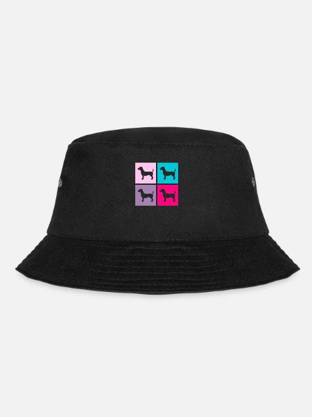 Jack Russel Hund Terrier Retro Geschenk - Bucket Hat - Schwarz