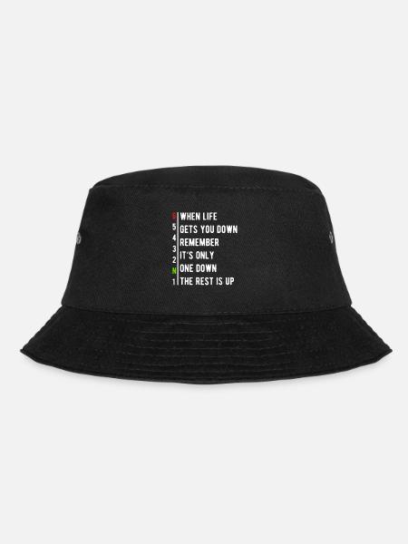 Motorbike 6 gears speed adrenaline fun - Bucket Hat - black