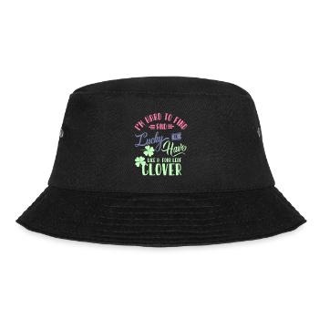 Rothaarige, Rothaarige irische Frauen, irische - Bucket Hat - Schwarz - Vorne - Lela (165cm)