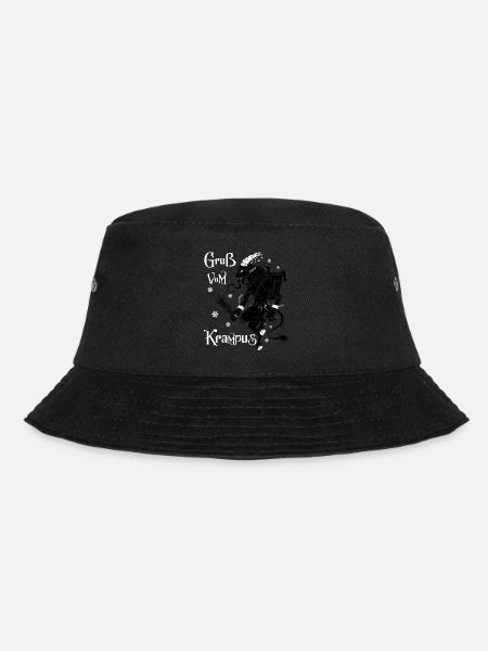 Gruß vom Krampus Lustiges Weihnachten Geschenk - Bucket Hat - Schwarz