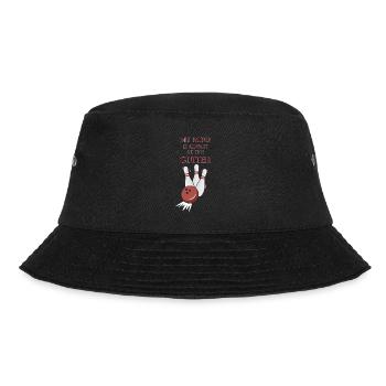 Bowling Bowling Gift Idea Sport Bowling Gift - Bucket Hat - black - Front - Lela (165cm)