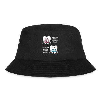 Braces dentist female dentist - Bucket Hat - black - Front - Lela (165cm)