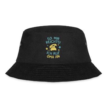 Mir Reichts ich Ruf Oma an Enkelkinder Spruch Enk - Bucket Hat - Schwarz - Vorne - Lela (165cm)