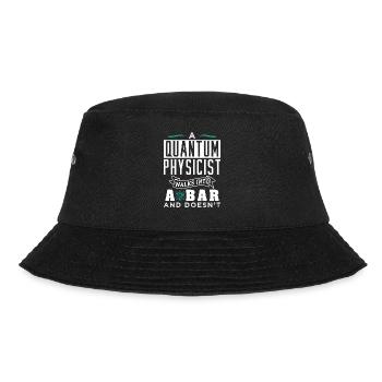 Physik Quantenphysiker Geschenk - Bucket Hat - Schwarz - Vorne - Lela (165cm)
