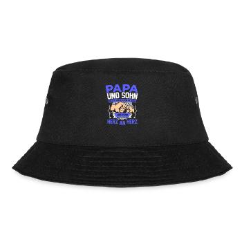 Stolzer Papa & Sohn Spruch Vater Familie Geschenk - Bucket Hat - Schwarz - Vorne - Lela (165cm)
