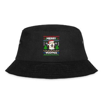 Merry Woofmas Ugly Sweater Shiba Inu - Bucket Hat - Schwarz - Vorne - Lela (165cm)