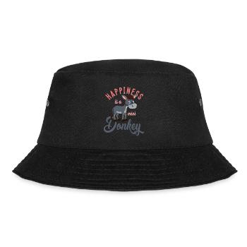 Esel, Esel böser Esel, schlauer Esel - Bucket Hat - Schwarz - Vorne - Lela (165cm)