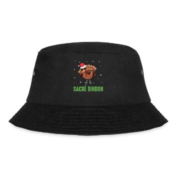 Sacré dindon dinde de noel dab chapeau et lunette - Bob - noir - Devant - Lela (165cm)