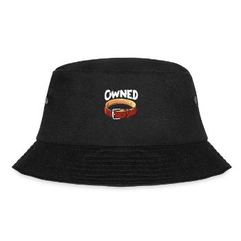 Halsband bdsm Sadomaso Sklave Unterwürfig - Bucket Hat - Schwarz - Vorne - Lela (165cm)