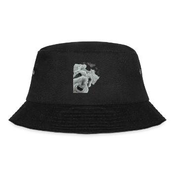 Neugieriger Schnauzer Hund - Bucket Hat - Schwarz - Vorne - Lela (165cm)