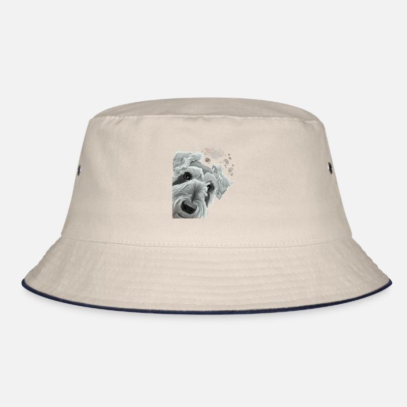 Curious Schnauzer Dog Bucket Hat