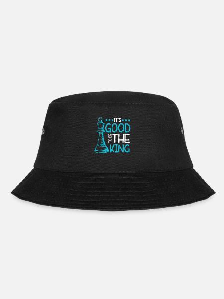 Schach König Lustig - Bucket Hat - Schwarz