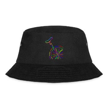 Colorful Stroke Unicycle - Bucket Hat - black - Front - Lela (165cm)