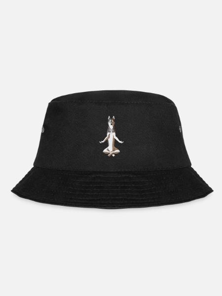 Meditierender Westsibirischer Laika - Bucket Hat - Schwarz