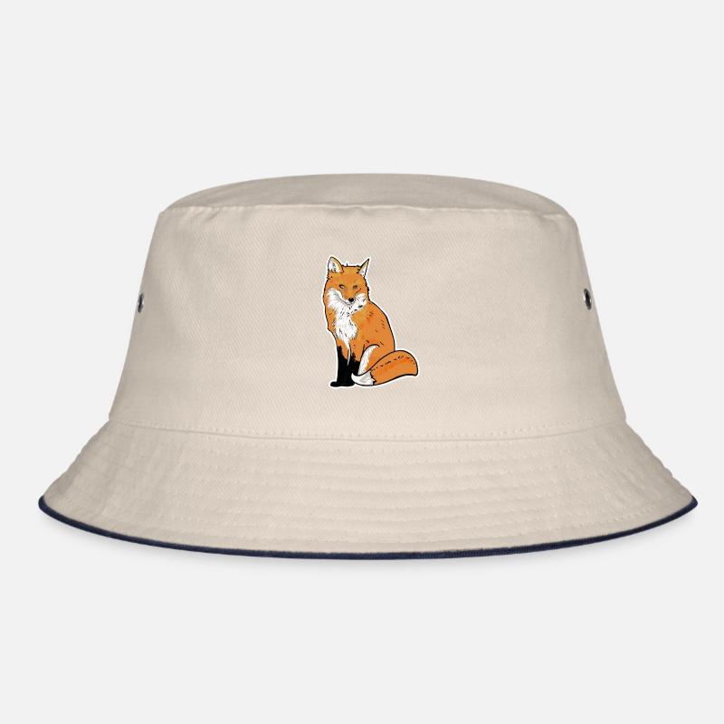 Fox Illustration Bucket Hat