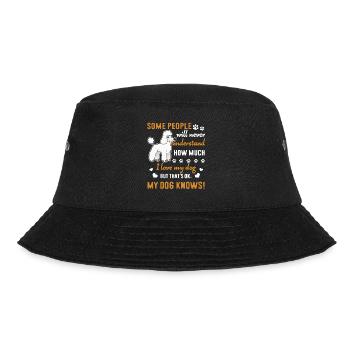 Pudel Ich liebe meinen Pudel - Bucket Hat - Schwarz - Vorne - Lela (165cm)