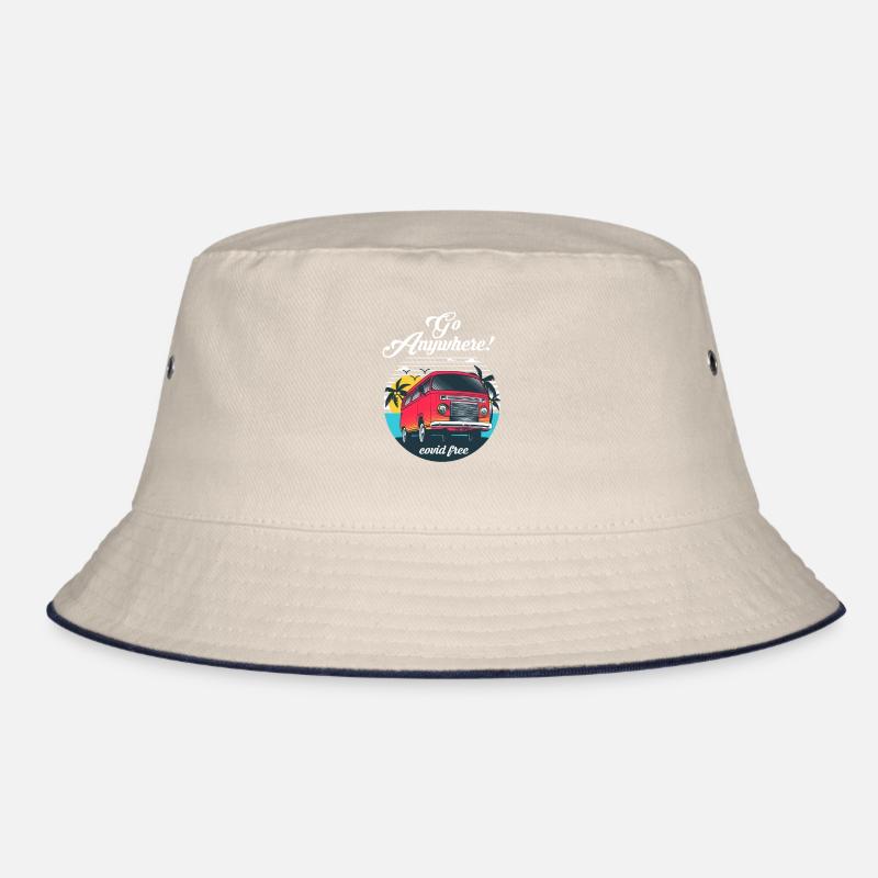 Camping Campingbus Wohnwagen Wohnmobile Bucket Hat