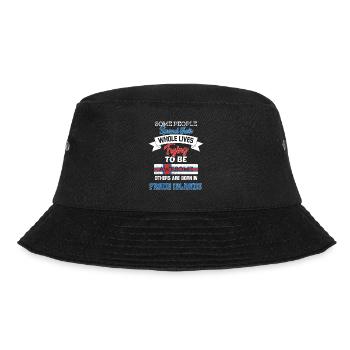 Born in Faroe Islands - Bucket Hat - black - Front - Lela (165cm)