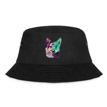 Splash Mudi Hund - Bucket Hat - Schwarz - Vorne - Lela (165cm)