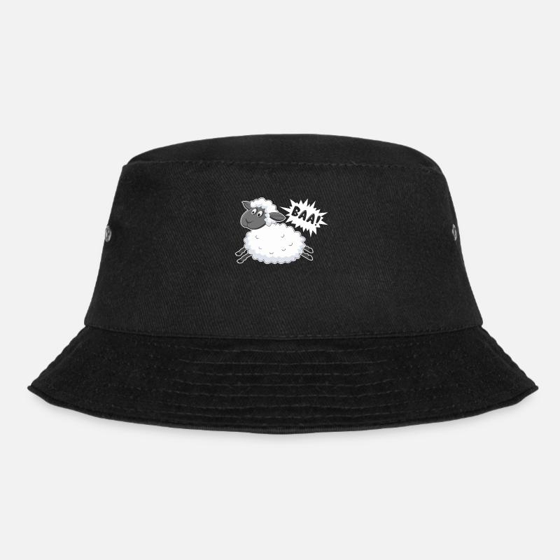 Schafe Baa Baaa Schafe - Bucket Hat - Schwarz