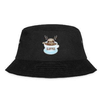 Sloth With Coffee - Bucket Hat - black - Front - Lela (165cm)