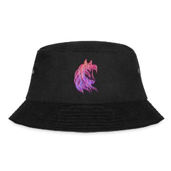 Beauty horse head beautiful motif & eye-catcher - Bucket Hat - black - Front - Lela (165cm)