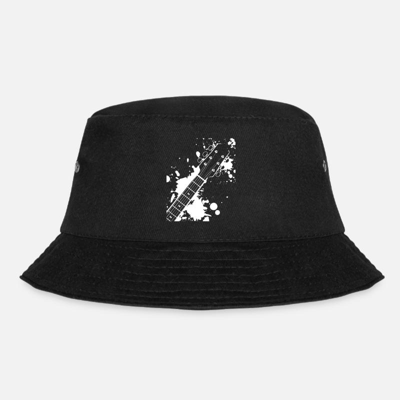 Splash Guitar - Bucket Hat - black