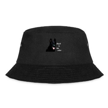 Schäferhund deutscher Schäferhund schwarzer Hund - Bucket Hat - Schwarz - Vorne - Lela (165cm)