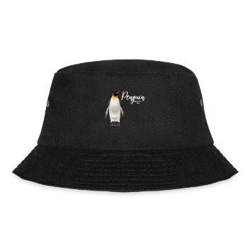 Penguin Awareness Day Funny Penguin Gift - Bucket Hat - black - Front - Lela (165cm)