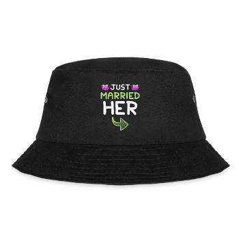 Just Married Her Wedding - Bucket Hat - black - Front - Lela (165cm)