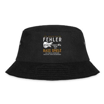 Bassist Bass Spieler Bass Gitarre Geschenkidee - Bucket Hat - Schwarz - Vorne - Lela (165cm)