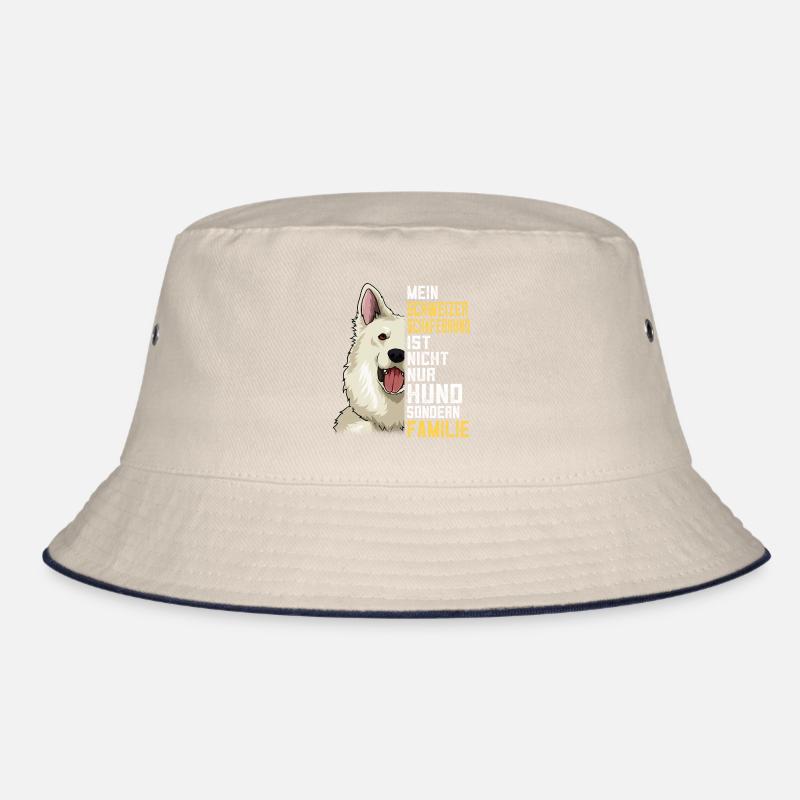 Weißer Schweizer Schäferhund Geschenkidee Bucket Hat