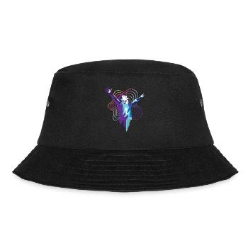 Trance DJ Man design for trance music fans - Bucket Hat - black - Front - Lela (165cm)