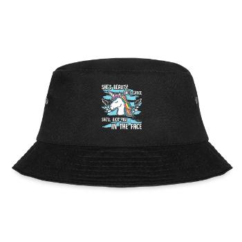 Einhorn Beauty Einhorn - Bucket Hat - Schwarz - Vorne - Lela (165cm)