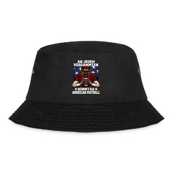 american football an jedem verdammten sonntag - Bucket Hat - Schwarz - Vorne - Lela (165cm)