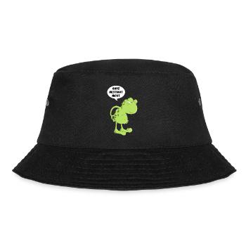 Ganz bestimmt nicht Lustiger Spruch Frosch Kröte - Bucket Hat - Schwarz - Vorne - Lela (165cm)
