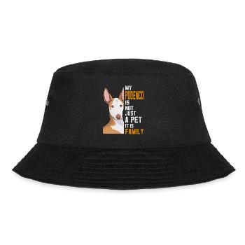 Podenco dog gift family - Bucket Hat - black - Front - Lela (165cm)