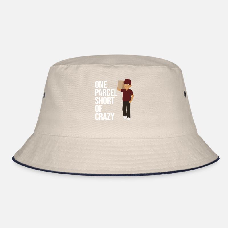 postal worker One Parcel Short Of Crazy For Postal Bucket Hat