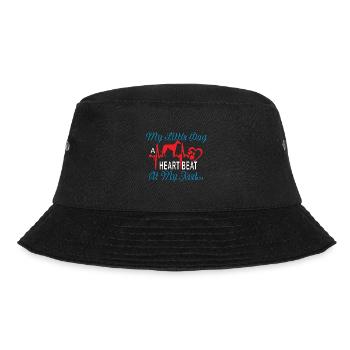 My little dog - Heartbeat. - Bucket Hat - black - Front - Lela (165cm)