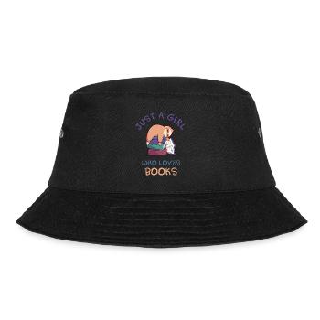 Just A Girl Who Loves Books Sloth - Bucket Hat - black - Front - Lela (165cm)