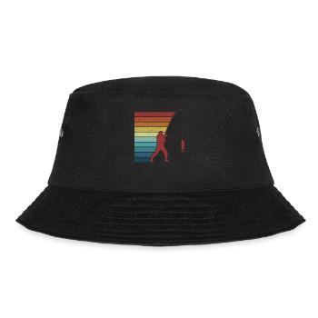 Hochseeangler Fliegenfischer Spinnfischer Angler - Bucket Hat - Schwarz - Vorne - Lela (165cm)