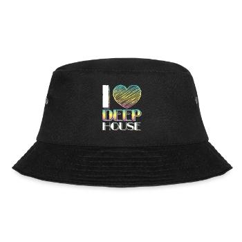 Liebe Deep House Musik - Bucket Hat - Schwarz - Vorne - Lela (165cm)