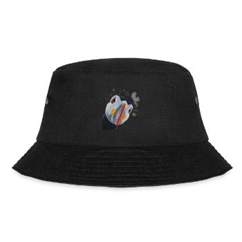 Neugieriger Papageientaucher - Bucket Hat - Schwarz - Vorne - Lela (165cm)