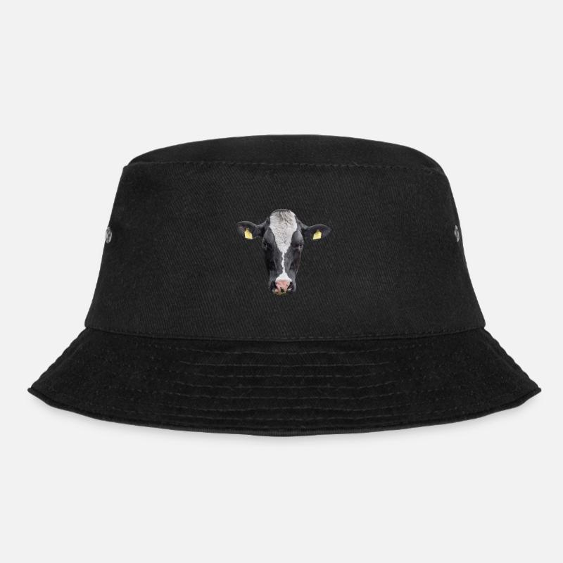 Cow. Kuh. - Bucket Hat - Schwarz