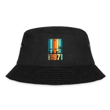 Vintage 1971 anniversaire cadeau vintage rétro - Bob - noir - Devant - Lela (165cm)